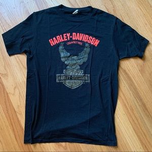 Vintage 1986 Harley Davidson Cigarettes t-shirt in black